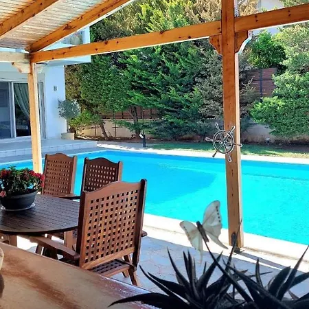 Luxury Sea Helm With Private Swimming Pool And Bbq Apartment Lagonisi