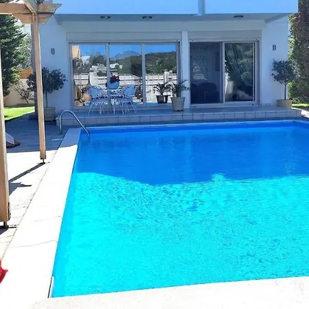 Luxury Sea Helm With Private Swimming Pool And Bbq Apartment Lagonisi